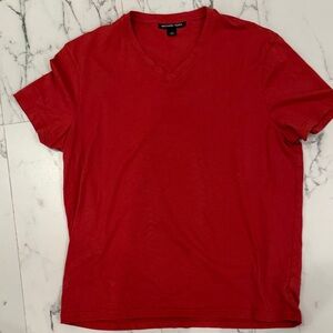 Michael Kors Red Short Sleeve Tee